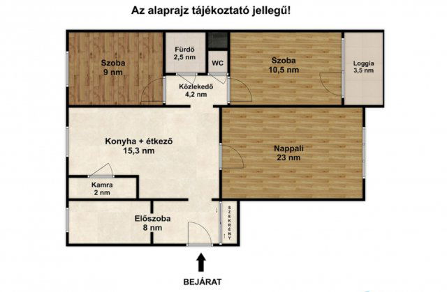 Eladó panellakás, Szegeden 59.9 M Ft, 3+1 szobás