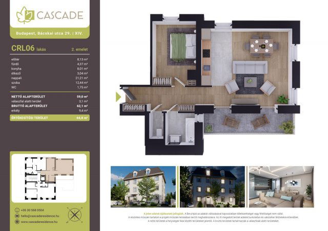 Eladó téglalakás, Budapesten, XIV. kerületben, Bácskai utcában