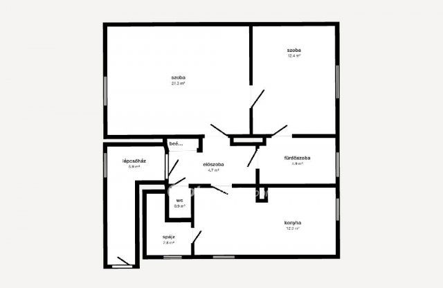 Eladó téglalakás, Kazincbarcikán 29.5 M Ft, 2 szobás