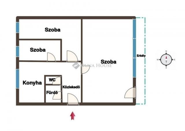 Eladó panellakás, Budapesten, XXI. kerületben 55 M Ft, 3 szobás