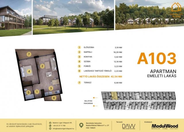 Eladó téglalakás, Balatonföldváron, Rákóczi Ferenc utcában