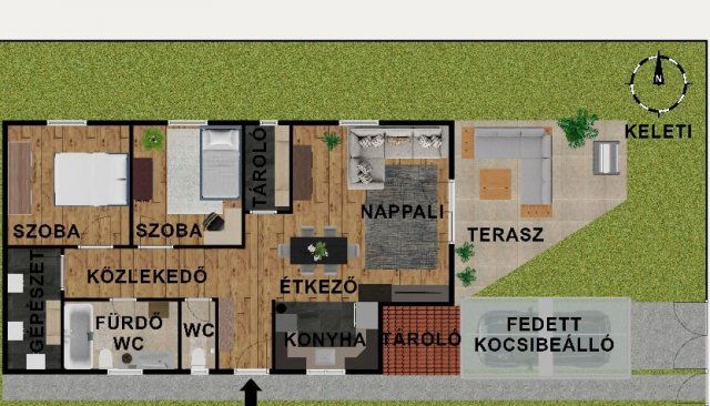 Eladó téglalakás, Gyömrőn, Eperfasor utcában 91.99 M Ft