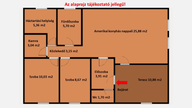 Eladó családi ház, Majosházán 69.9 M Ft, 3 szobás