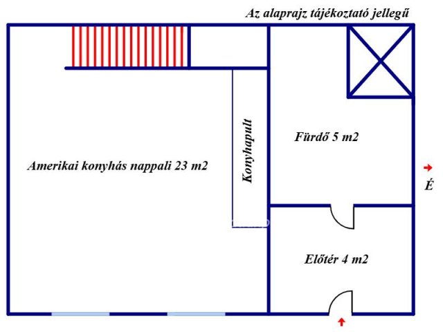 Eladó téglalakás, Budapesten, IX. kerületben 65 M Ft, 1 szobás