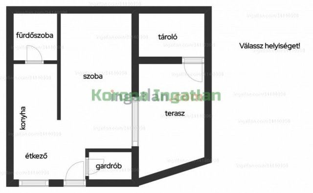 Eladó téglalakás, Nyíregyházán 32 M Ft, 1 szobás