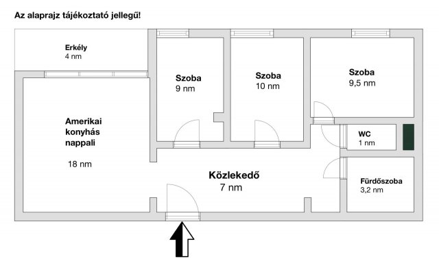 Eladó téglalakás, Zalaegerszegen 57.9 M Ft, 1+3 szobás