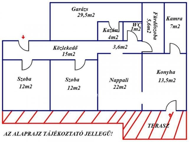 Eladó mezogazdasagi ingatlan, Sarkadon 60 M Ft, 3 szobás