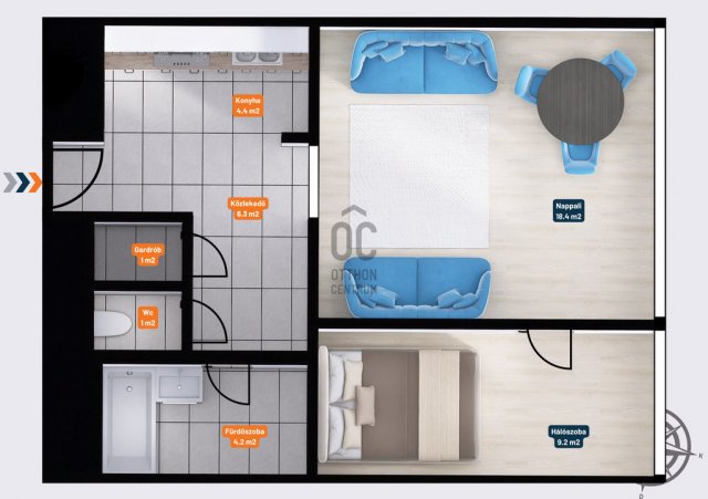 Eladó téglalakás, Budapesten, XIII. kerületben 79.8 M Ft