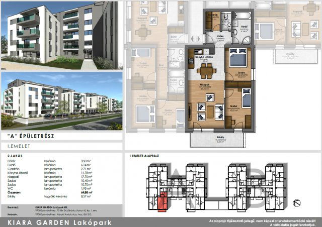 Eladó téglalakás, Szombathelyen, Károlyi Antal utcában 65.9 M Ft