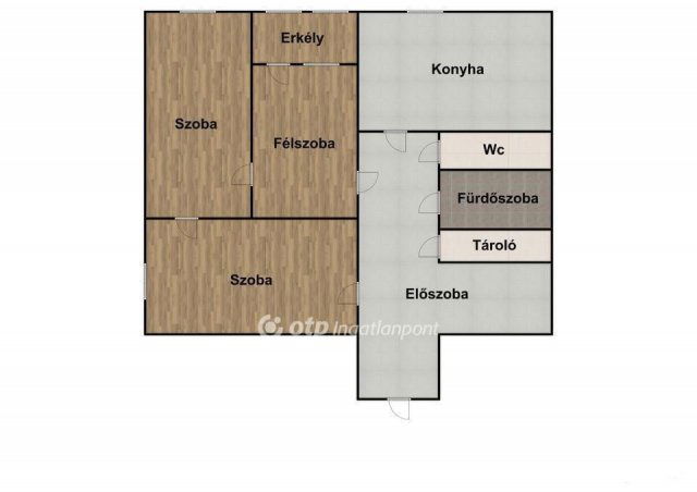 Eladó panellakás, Nyíregyházán 46.5 M Ft, 2+1 szobás