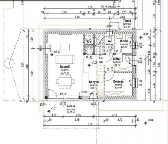 Eladó családi ház, Máriakálnokon 74.9 M Ft, 4+1 szobás