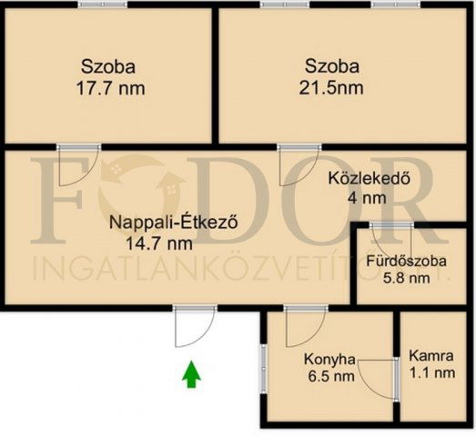 Eladó téglalakás, Budapesten, VIII. kerületben 89.9 M Ft