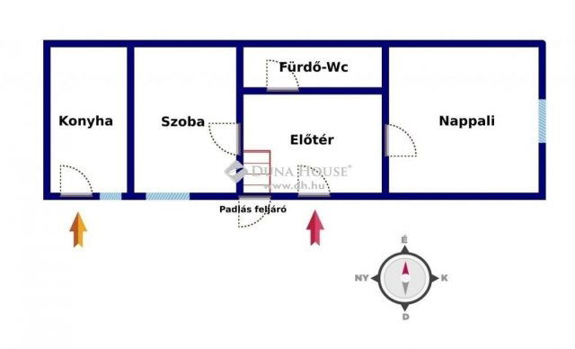 Eladó családi ház, Zámolyon 22 M Ft, 2 szobás