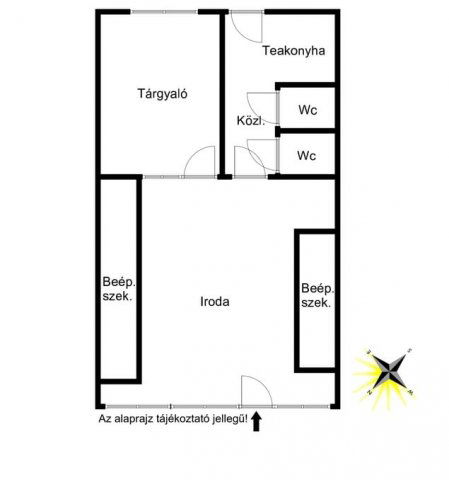 Eladó iroda, Nyíregyházán 59.99 M Ft, 2 szobás