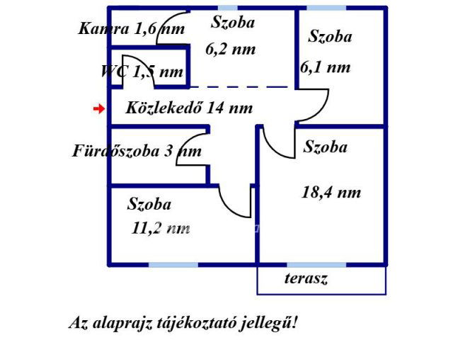 Eladó téglalakás, Jászberényben 37.9 M Ft, 2+1 szobás