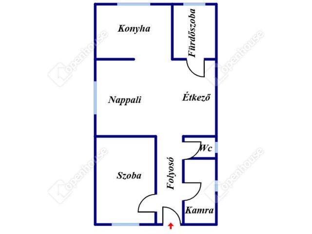 Eladó családi ház, Debrecenben 43 M Ft, 2 szobás