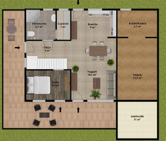 Eladó családi ház, Kókán, Béke utcában 69.999 M Ft