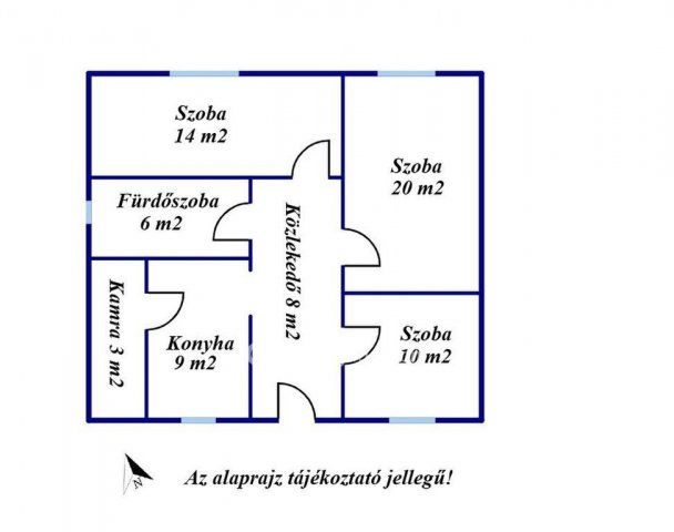 Eladó családi ház, Nyársapáton 42 M Ft, 2+1 szobás
