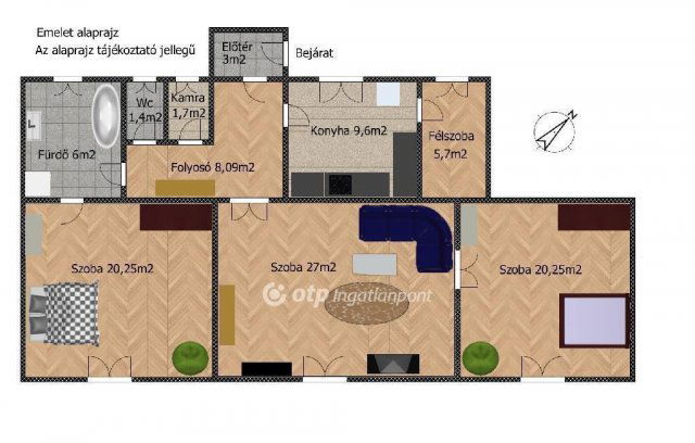 Eladó családi ház, Budapesten, X. kerületben 88 M Ft, 6+1 szobás