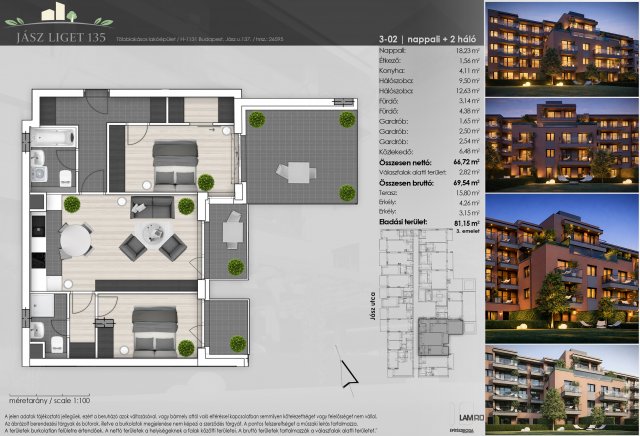 Eladó téglalakás, Budapesten, XIII. kerületben, Jász utcában
