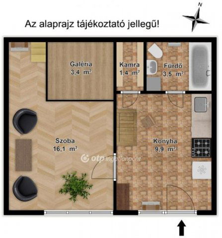 Eladó téglalakás, Székesfehérvárott 35.99 M Ft, 1 szobás