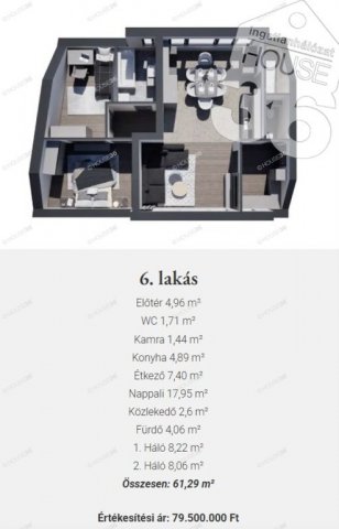 Eladó téglalakás, Kecskeméten 79.5 M Ft, 3 szobás