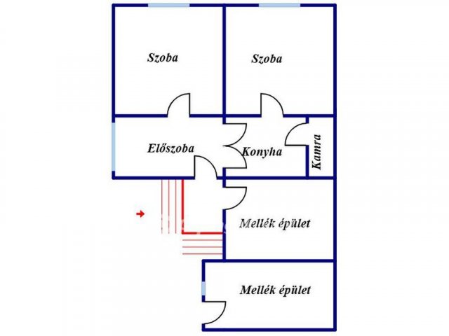 Eladó családi ház, Atkáron 17 M Ft, 2 szobás