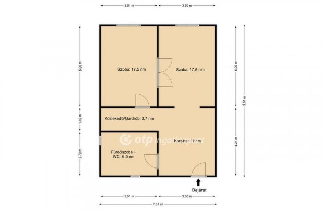 Eladó téglalakás, Budapesten, XIII. kerületben 63 M Ft, 2 szobás