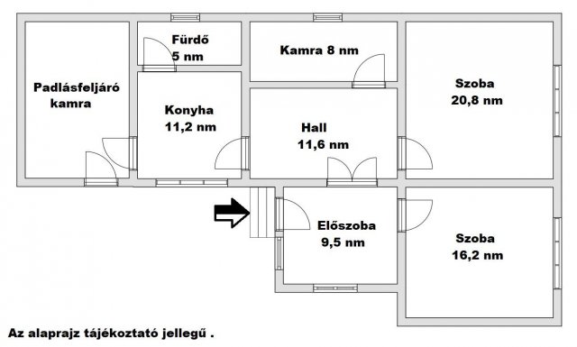 Eladó családi ház, Nemesszentandráson 19.9 M Ft, 2 szobás