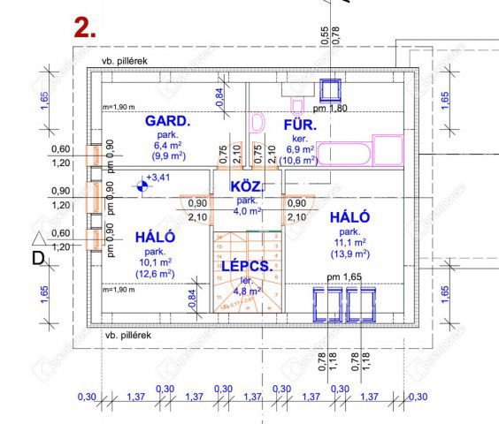 Eladó téglalakás, Monoron 104 M Ft, 5 szobás