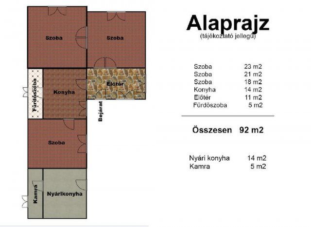 Eladó családi ház, Bakonypéterden 44.9 M Ft, 3 szobás