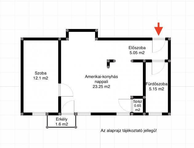 Eladó téglalakás, Vácon 55 M Ft, 2 szobás