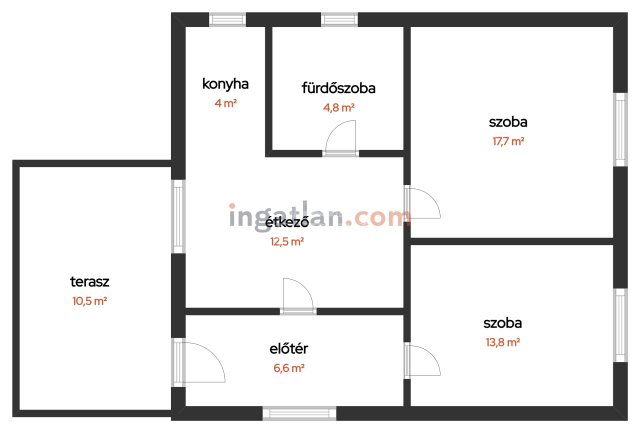 Eladó családi ház, Szigetszentmártonban 57.5 M Ft, 2 szobás
