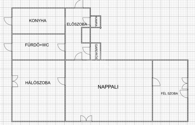 Eladó téglalakás, Kecskeméten 55.9 M Ft, 2+1 szobás