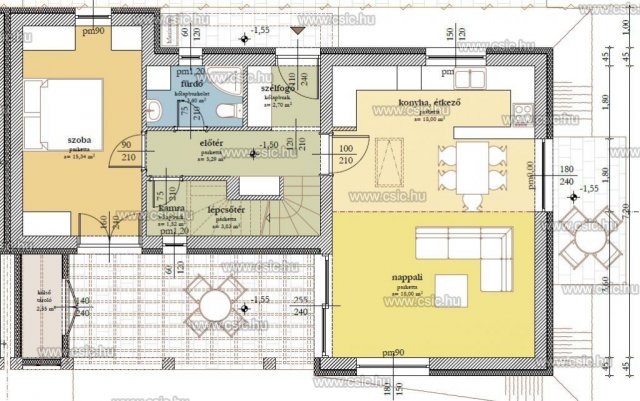 Eladó ikerház, Tahitótfalun 112 M Ft, 4 szobás