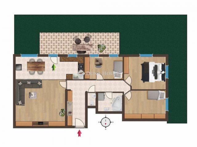 Eladó téglalakás, Pomázon 89.9 M Ft, 4 szobás