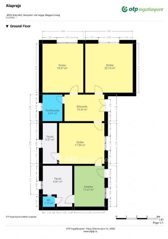 Eladó családi ház, Marcaltőn 23.5 M Ft, 3+1 szobás