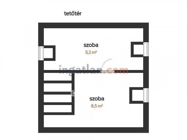 Eladó sorház, Salgótarjánban 45 M Ft, 3+1 szobás