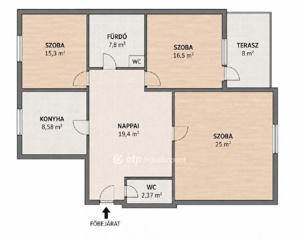 Kiadó téglalakás, albérlet, Dunaújvárosban 300 E Ft / hó