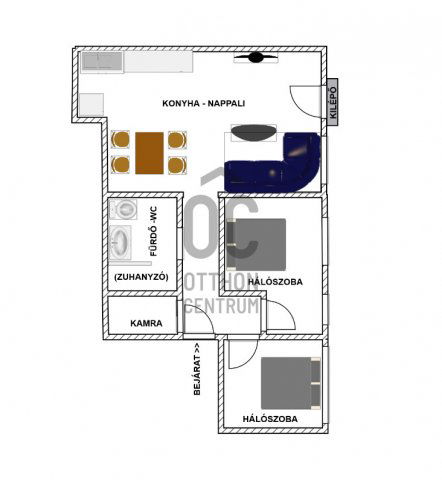 Kiadó téglalakás, albérlet, Tatán 200 E Ft / hó, 3 szobás