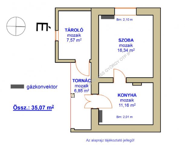 Eladó családi ház, Tiszafüreden 4.5 M Ft, 1 szobás