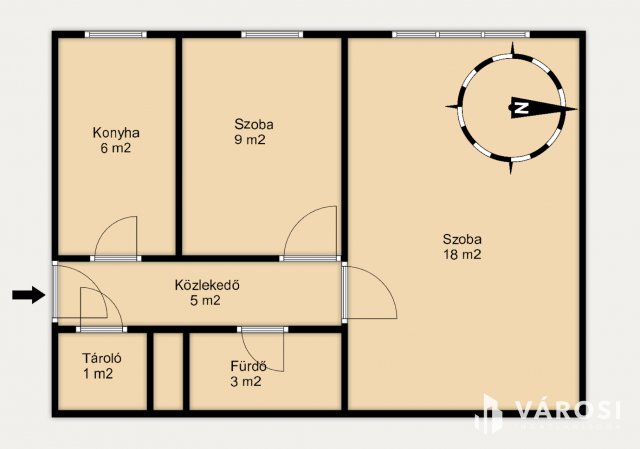 Eladó téglalakás, Szegeden 42 M Ft, 2 szobás