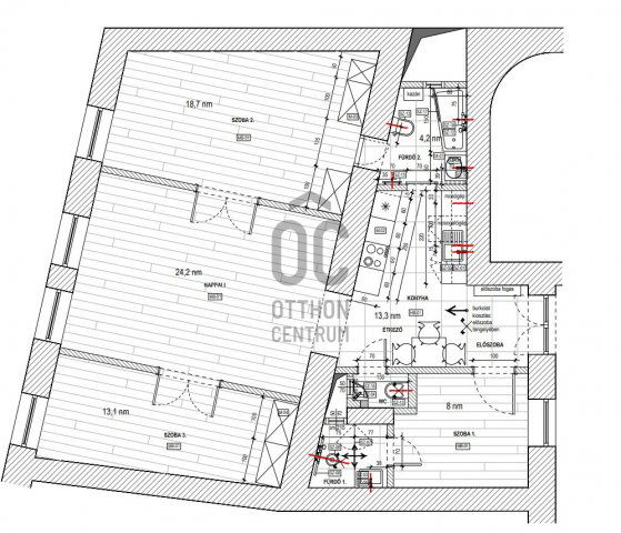 Eladó téglalakás, Budapesten, I. kerületben 135 M Ft, 4 szobás