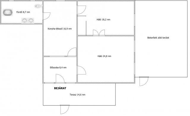 Eladó téglalakás, Pakson 61.9 M Ft, 2 szobás