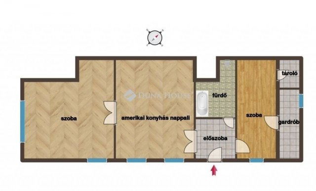 Eladó téglalakás, Budapesten, VI. kerületben 88.9 M Ft, 3 szobás