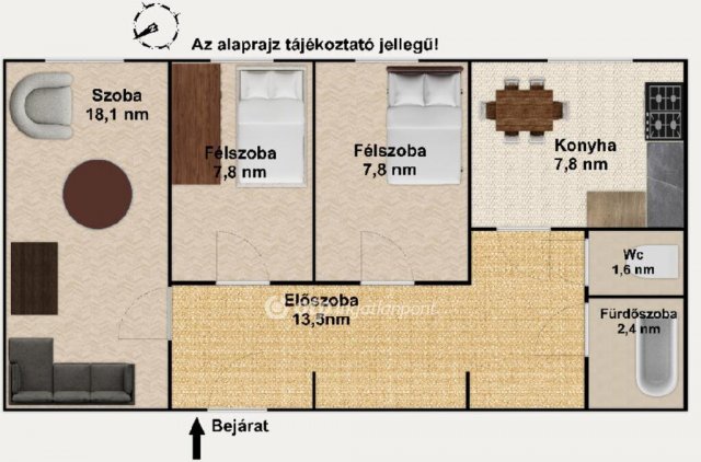 Eladó panellakás, Budapesten, XVIII. kerületben 62.9 M Ft