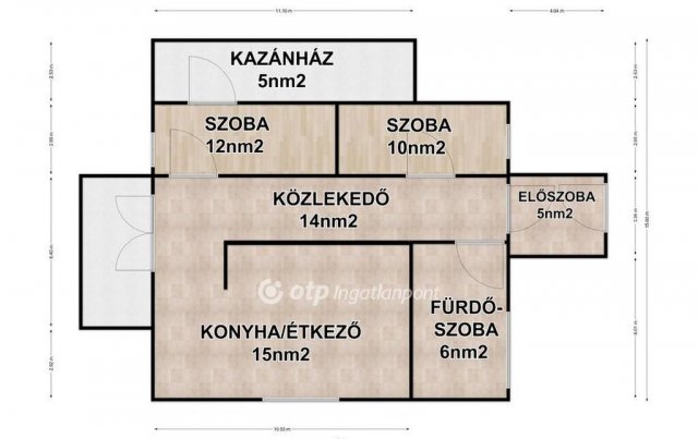 Eladó családi ház, Hosszúpályin 36.5 M Ft, 2 szobás