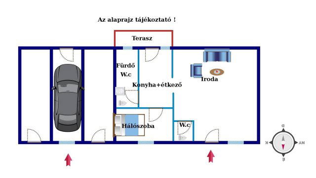 Eladó ipari ingatlan, Monorierdőn 80 M Ft, 3 szobás