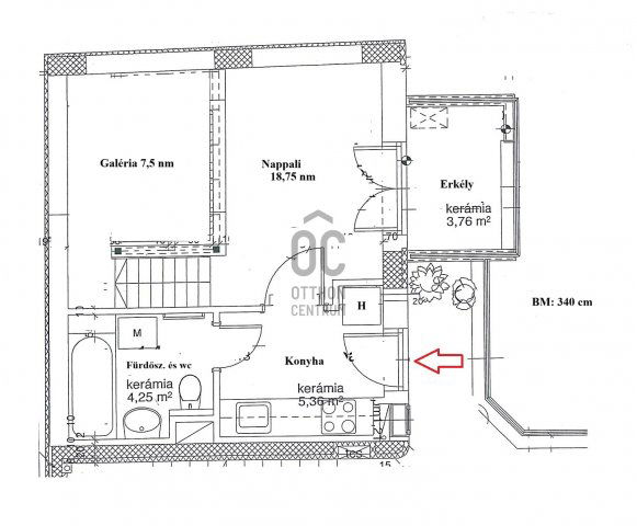 Eladó téglalakás, Budapesten, IX. kerületben 56.5 M Ft, 1 szobás