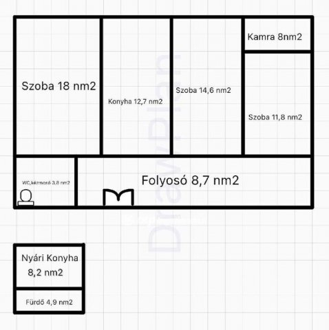Eladó családi ház, Dunaföldváron 14.5 M Ft, 3 szobás